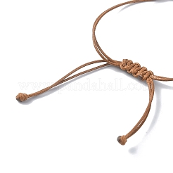 Fabrication de bracelets en macramé en acier inoxydable 304 pour porte-pierres&nbsp;AJEW-JB01193-04