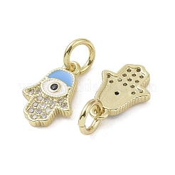 Micro spianare pendenti in ottone dorato zirconi&nbsp;KK-L209-078G-05