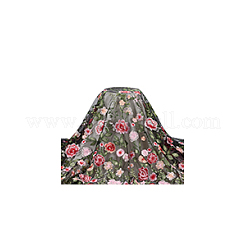 1 Yard Polyesterstoff mit Blumenmusterstickerei&nbsp;AJEW-WH0314-473B