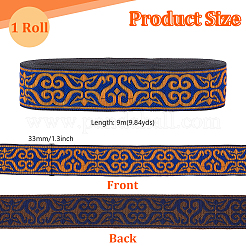 Vintage-Jacquard-Polyesterband&nbsp;OCOR-WH0111-92B
