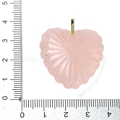 Pendenti intagliati in quarzo rosa naturale&nbsp;G-C276-01G-17