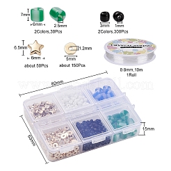 Bastelset für Säulenperlen zum Selbermachen von Armbändern&nbsp;DIY-YW0004-78