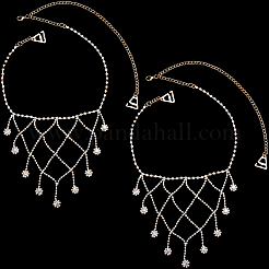 2 Stück sexy Schulter-BH-Körperkette aus Eisen-Strass&nbsp;FIND-GF0006-74B