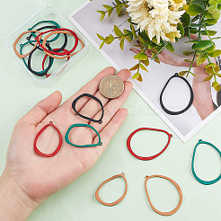 16 stücke 8 stil sprühlackierte legierung anhänger&nbsp;FIND-BC0003-25
