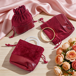 3 sac de rangement en velours et cuir PU&nbsp;TP-NB0001-89A