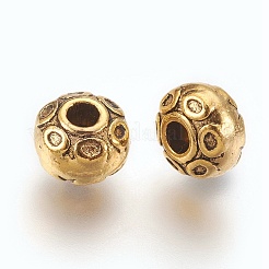 Perlas espaciadoras de plata tibetana&nbsp;GLF0713Y-NF