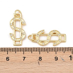 Colgante micropavé cubic zirconia de latón&nbsp;KK-G544-30G
