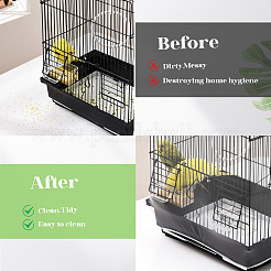 2 Stück 2 Farben Universal-Organza-Vogelkäfig-Samenfänger-Netzabdeckung&nbsp;AJEW-CN0003-77A