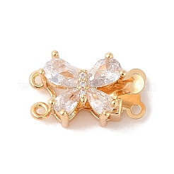 Goldene Messing-Mikropflaster-Boxverschlüsse mit Zirkonia&nbsp;KK-B100-038G