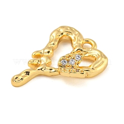 In ottone con pendenti in zirconi chiari&nbsp;KK-G508-01A-G