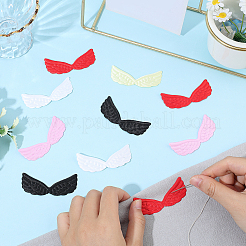 50 Stück 5 Farben Stoffflügel Ornament Zubehör&nbsp;DIY-GF0012-52