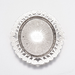 Impostazioni d'epoca stile tibetano in lega di zinco del pendente cabochon&nbsp;TIBE-M005-05AS-RS