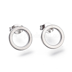 Anlaufgeschützter runder Ring 304 Edelstahl Schmucksets&nbsp;SJEW-M097-22P
