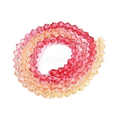 Perles de verre en fil de peinture cuite à dégradé de couleurs&nbsp;DGLA-A039-T2mm-A03