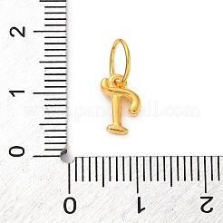 925 Sterling Silber Buchstabenanhänger mit Biegeringen&nbsp;LS-STER-R008-01G-T