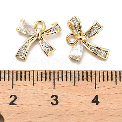 Ciondoli in ottone zirconi chiari micro pavé&nbsp;KK-C054-04G