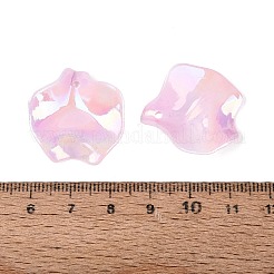 Pendentifs en acrylique opaque plaqué couleur AB&nbsp;OACR-Q197-20E