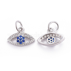 Breloques en laiton avec zircone cubique de micro pave&nbsp;ZIRC-L070-46P