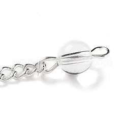 Pendules de radiesthésie avec pendentif en quartz rose naturel&nbsp;G-Q016-04F