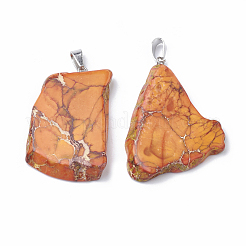 Pendenti di diaspro naturale regale / diaspro imperiale / sedimenti marini&nbsp;G-S299-34