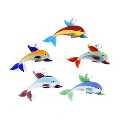 Pendentifs vernissées manuelles&nbsp;LA-N048-16