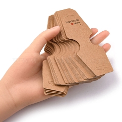 Falten Sie selbstklebende Schmuck-Displaykarten aus Kraftpapier für die Präsentation von Halsketten und Armbändern&nbsp;CDIS-YW0001-06