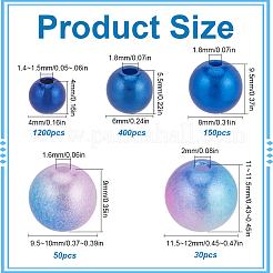 Perle di perle imitazione plastica ABS 1830 pz 5 stili&nbsp;MACR-SP0001-03B
