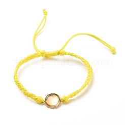 Bracelets coran ajustables cordon polyester ciré&nbsp;AJEW-JB01131-01