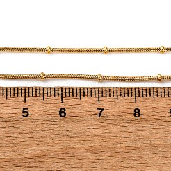Collane con catena a serpente con perline rondelle in acciaio inossidabile 304 da 1.2 mm&nbsp;NJEW-K291-03G