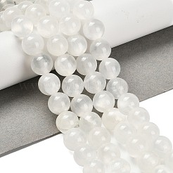 Natürliche weiße Jade perlen Stränge&nbsp;G-B128-A02-04