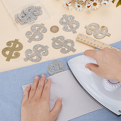 10 Stück selbstklebender Strass-Stickfaden zum Aufbügeln/Aufnähen.&nbsp;PATC-FG0003-58