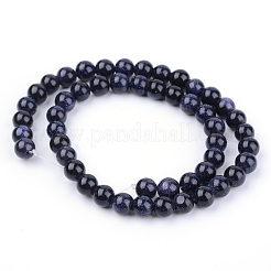 Synthetische blauen goldstone Perlen Stränge&nbsp;X-G-Q462-4mm-28
