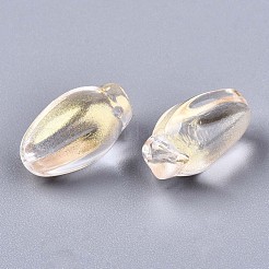 Perle di vetro verniciate a spruzzo trasparente&nbsp;GLAA-N035-013-I01