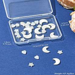 30pcs 3 Arten natürliche Süßwasser-Muschelperlen&nbsp;BSHE-CJ0001-09