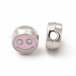 Perline di smalto in lega di placcatura a cremagliera&nbsp;FIND-G051-01P-04