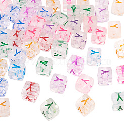 50 Stück europäische Acrylperlen&nbsp;MACR-TADJ0001-13Y