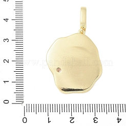 Pendentifs d'émail en laiton &nbsp;KK-F886-03G-04