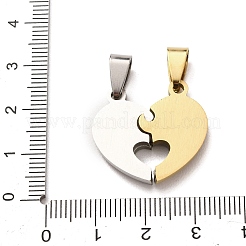 Pendentifs fendus en strass en acier inoxydable 304&nbsp;STAS-F368-17GP