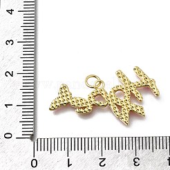 Oktober Brustkrebs rosa Bewusstseinsband Messing Emaille Anhänger&nbsp;LS-KK-G525-10G-02