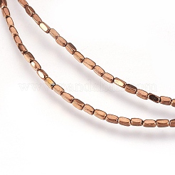 Electroplate non magnetici ematite sintetico fili di perline&nbsp;G-I208-21-A
