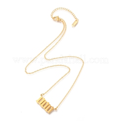 Collane ciondolo in acciaio inox&nbsp;STAS-H138-01A-G