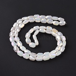 Fili di perle di vetro elettrolitico sfaccettato&nbsp;GLAA-G092-D06