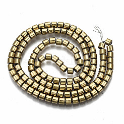 Electroplate non magnetici ematite sintetico fili di perline&nbsp;G-T114-61-LG