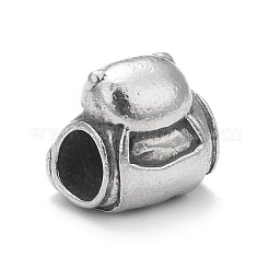 304 Edelstahl-Europäische Perlen&nbsp;STAS-G256-17AS