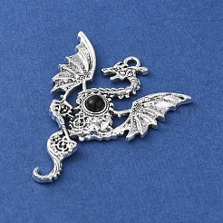 Tibetischer stil Aluminium Anhänger & Charms&nbsp;LS-PALLOY-O002-15B-AS