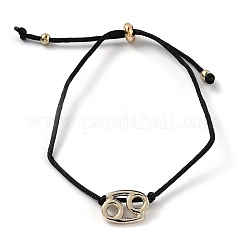Verstellbare Armbänder aus Polyesterkordel&nbsp;LS-BJEW-H540-A08-G