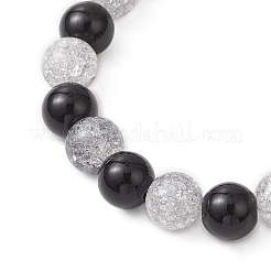 2 Stück 2 Farben Halloween-Thema Totenkopf Legierung Emaille Charm Armbänder&nbsp;BJEW-JB12121