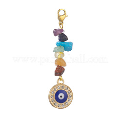 Chakra gemas chip mal de ojo colgante decoraciones&nbsp;HJEW-JM01005