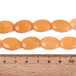 Gefärbt natürlichen weißen Jade Perlen Stränge&nbsp;G-N370-01A-12