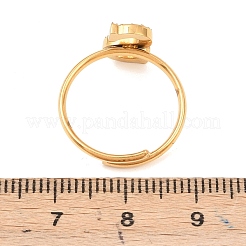Anelli aperti con polsino in acciaio inossidabile 304 con micro pavé di zirconi cubici&nbsp;LS-RJEW-D336-01G-08